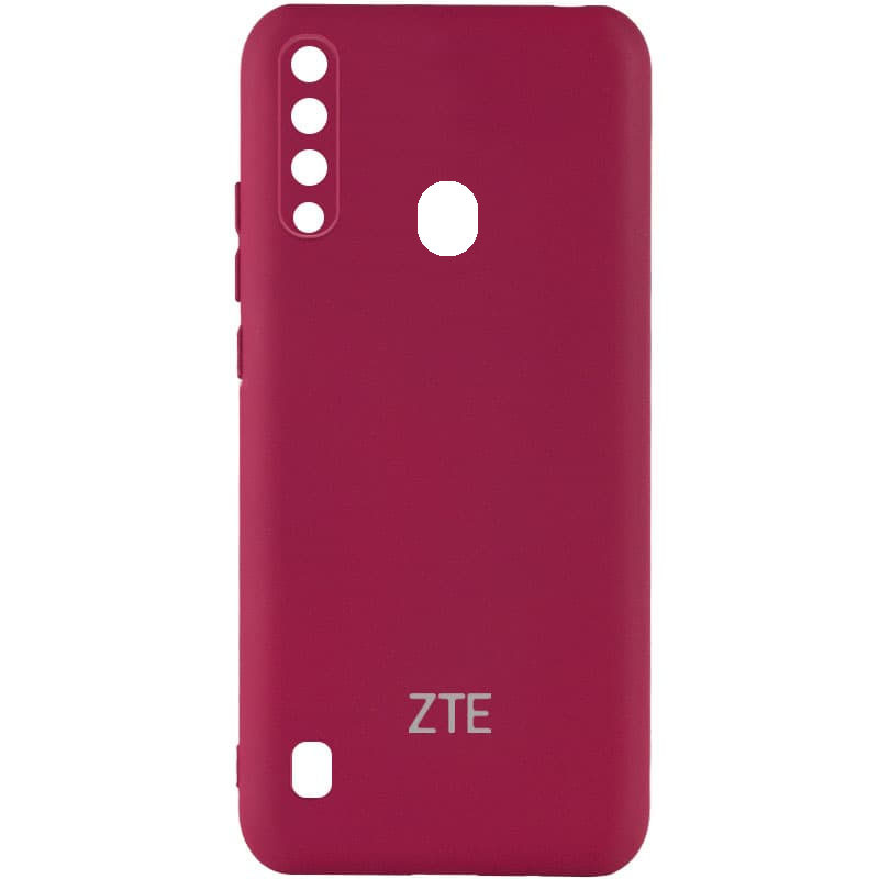 Silicone Cover My Color Full Camera (A) для ZTE A7 Fingerprint 2020 (Marsala)-0